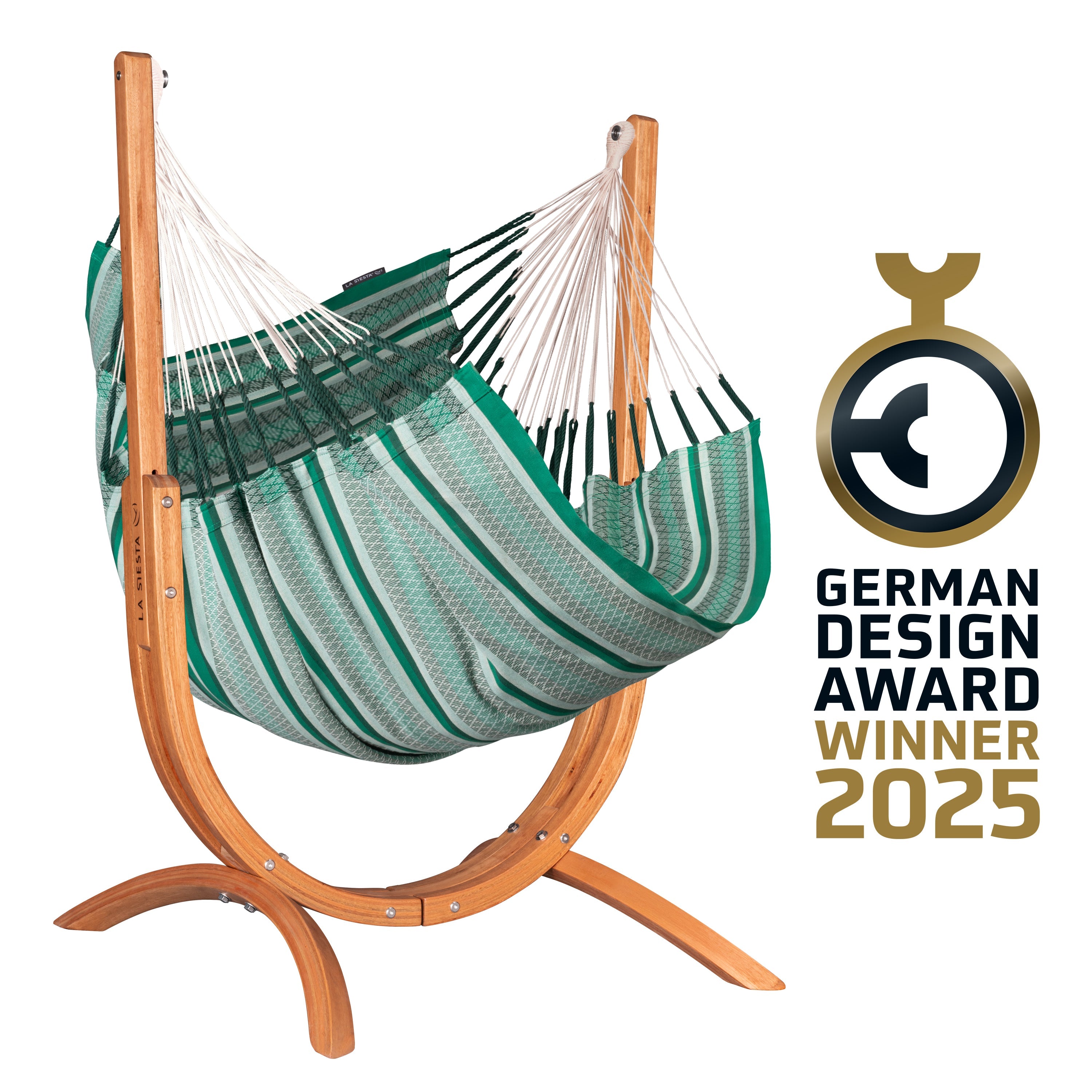Udine Organic Agave - Organic Cotton Hammock Chair with FSC® certified Eucalyptus Stand