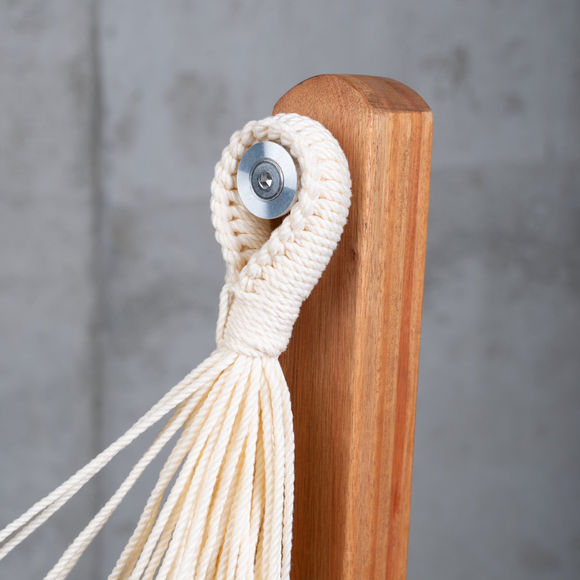 Udine Outdoor Sea Salt - Weather-Resistant Hammock Chair with FSC® certified Eucalyptus Stand