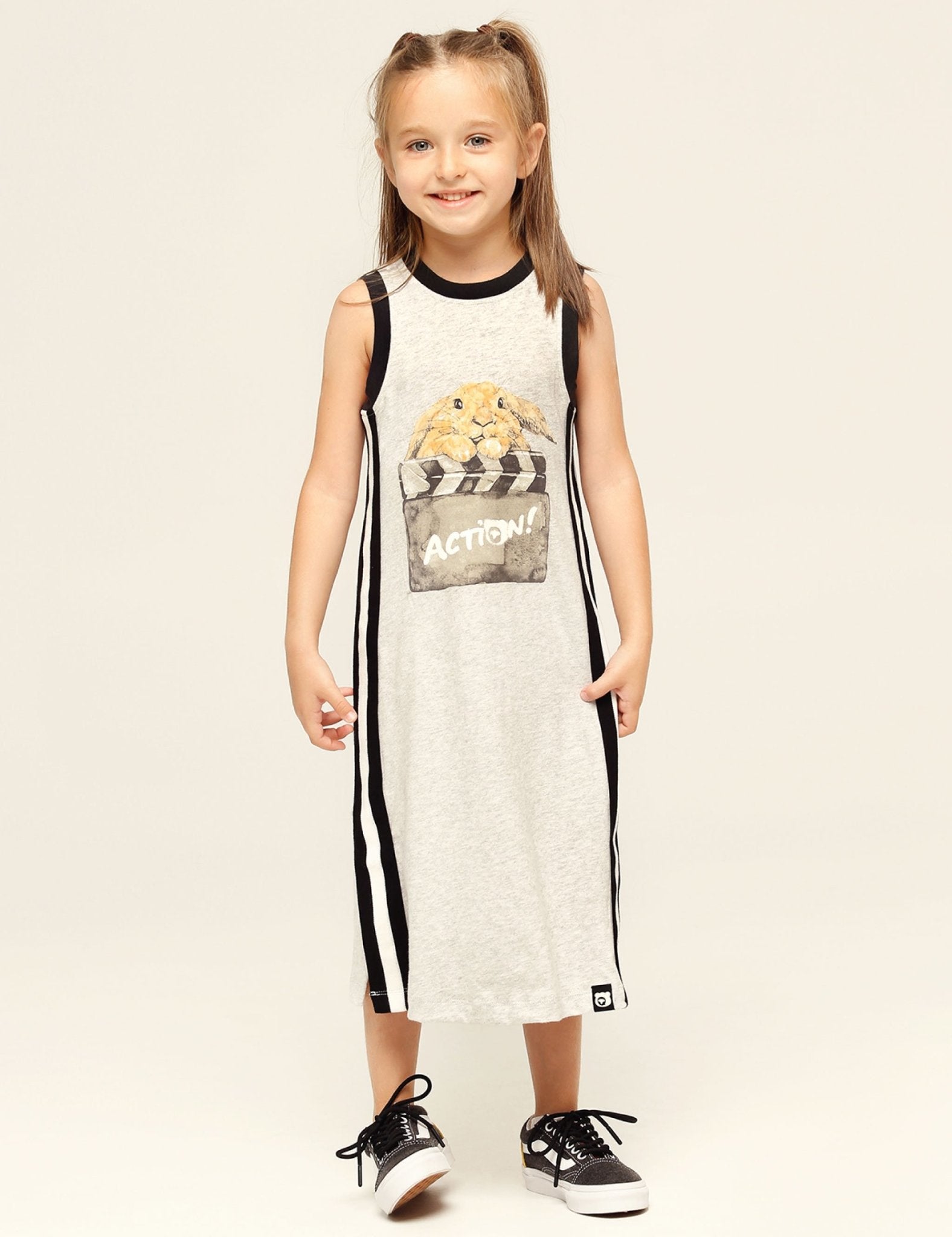 Organic Tank Top Midi Dress - Clapper Bunny