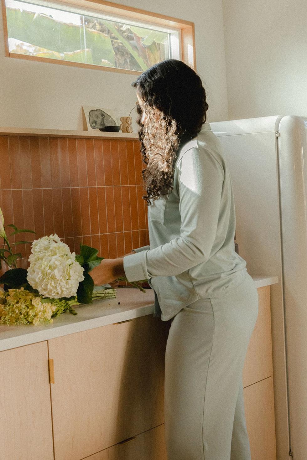 Lottie PJ Top - Powder