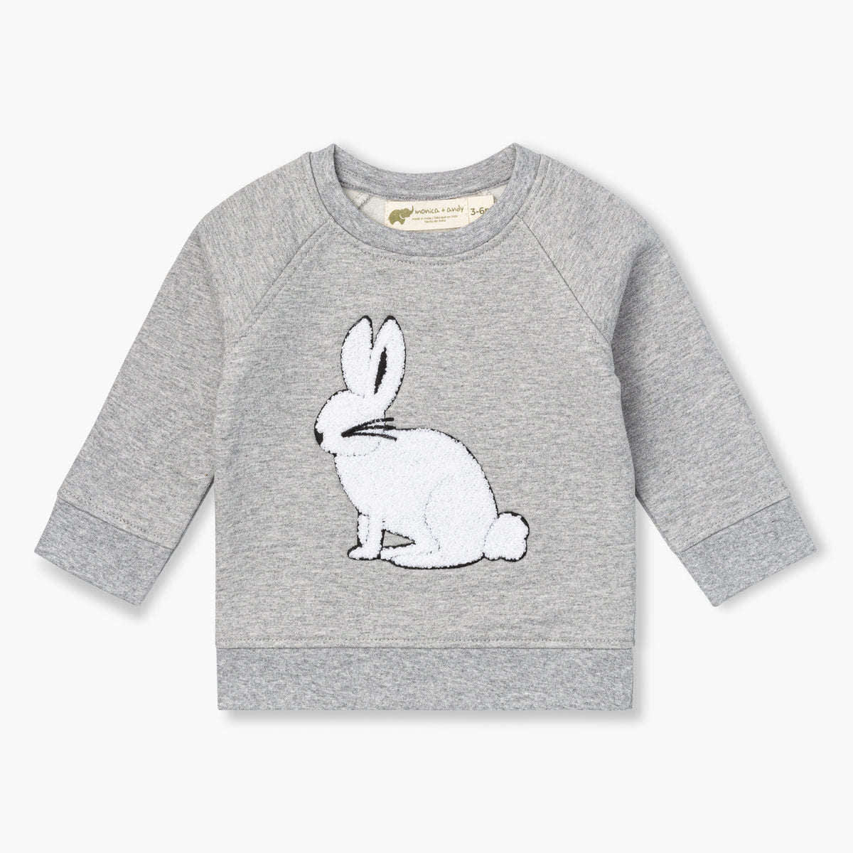 Embroidered Crewneck Sweatshirt - Bunny Love