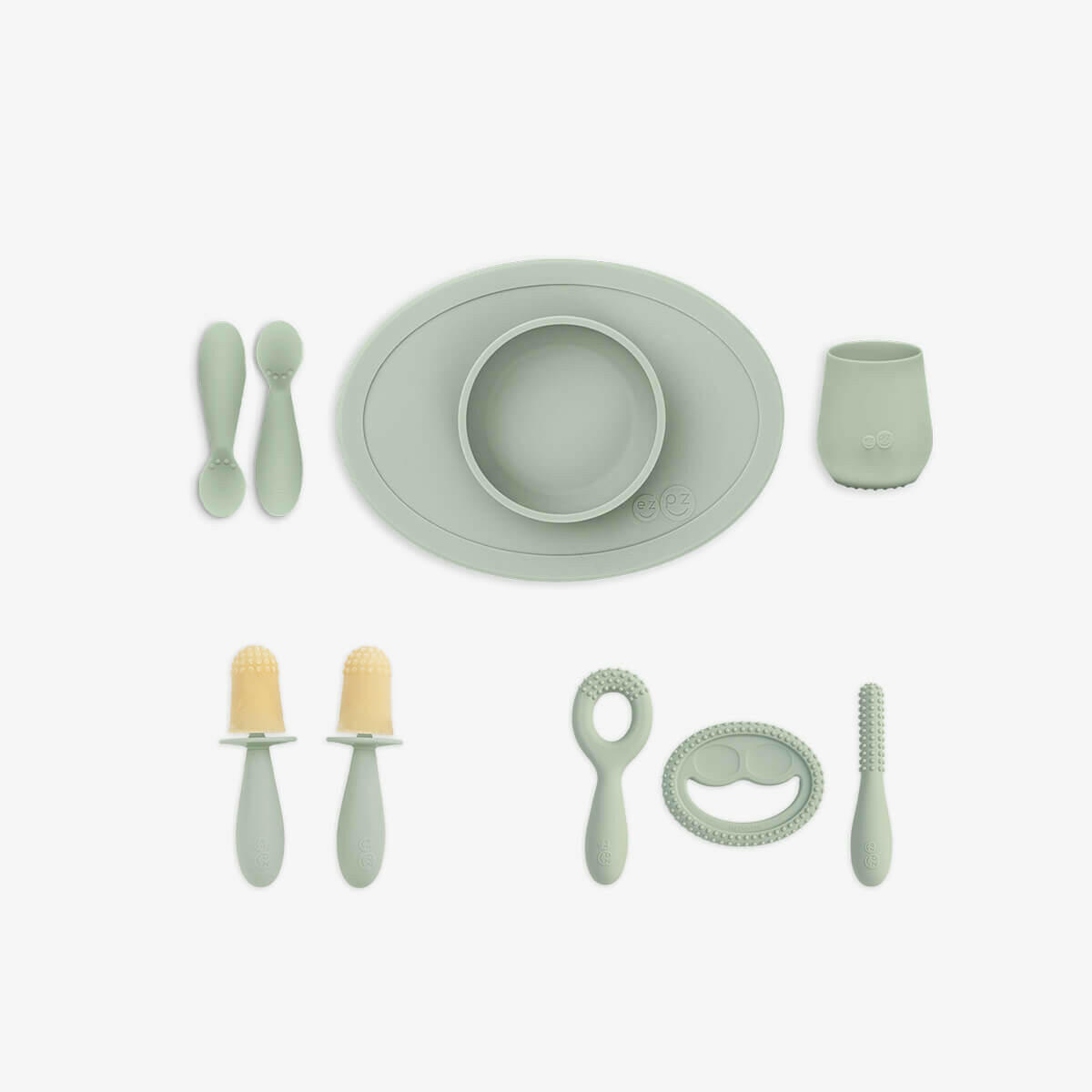 Ultimate Baby Shower Bundle Retail ezpz Sage