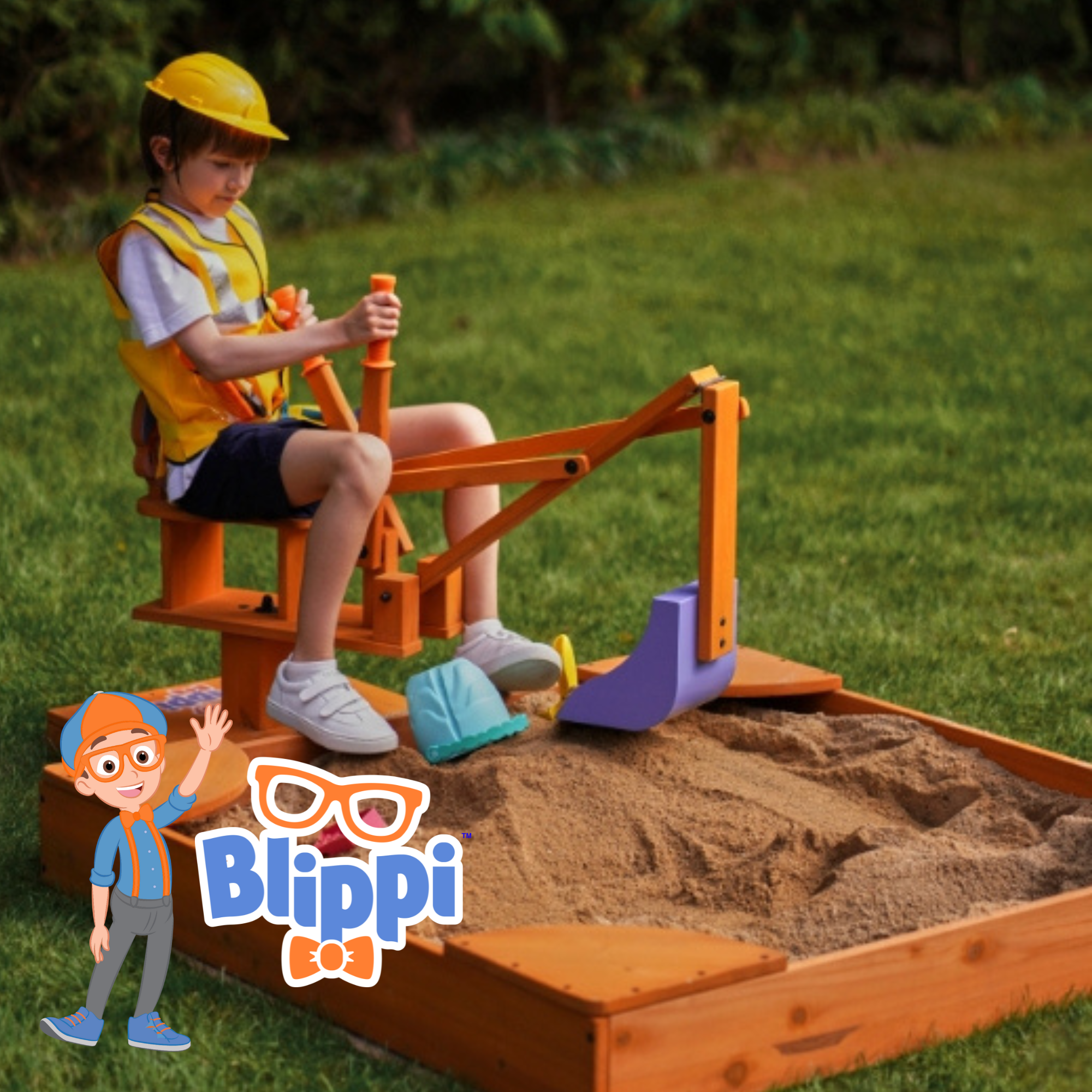 Blippi Excavator (Sandbox NOT included) Outdoor Avenlur.com Default Title