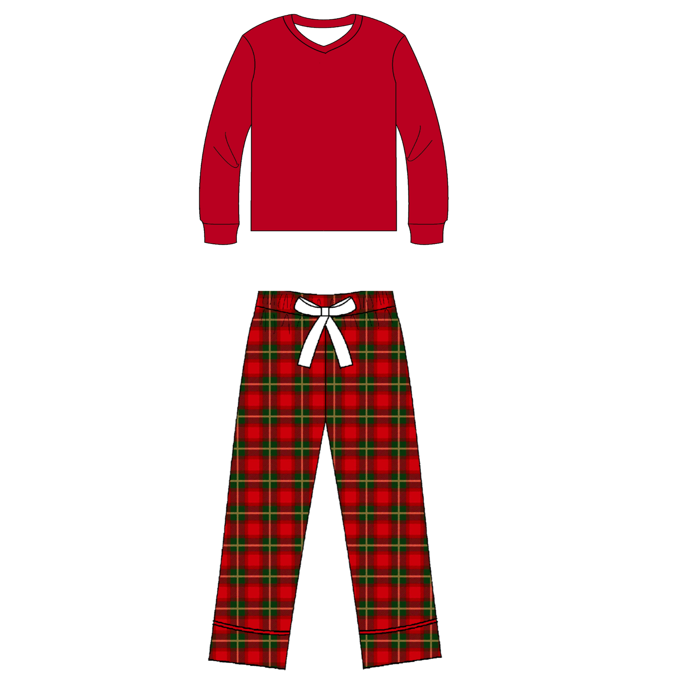 Heritage Holiday Plaid Child Set - Ready to Ship
