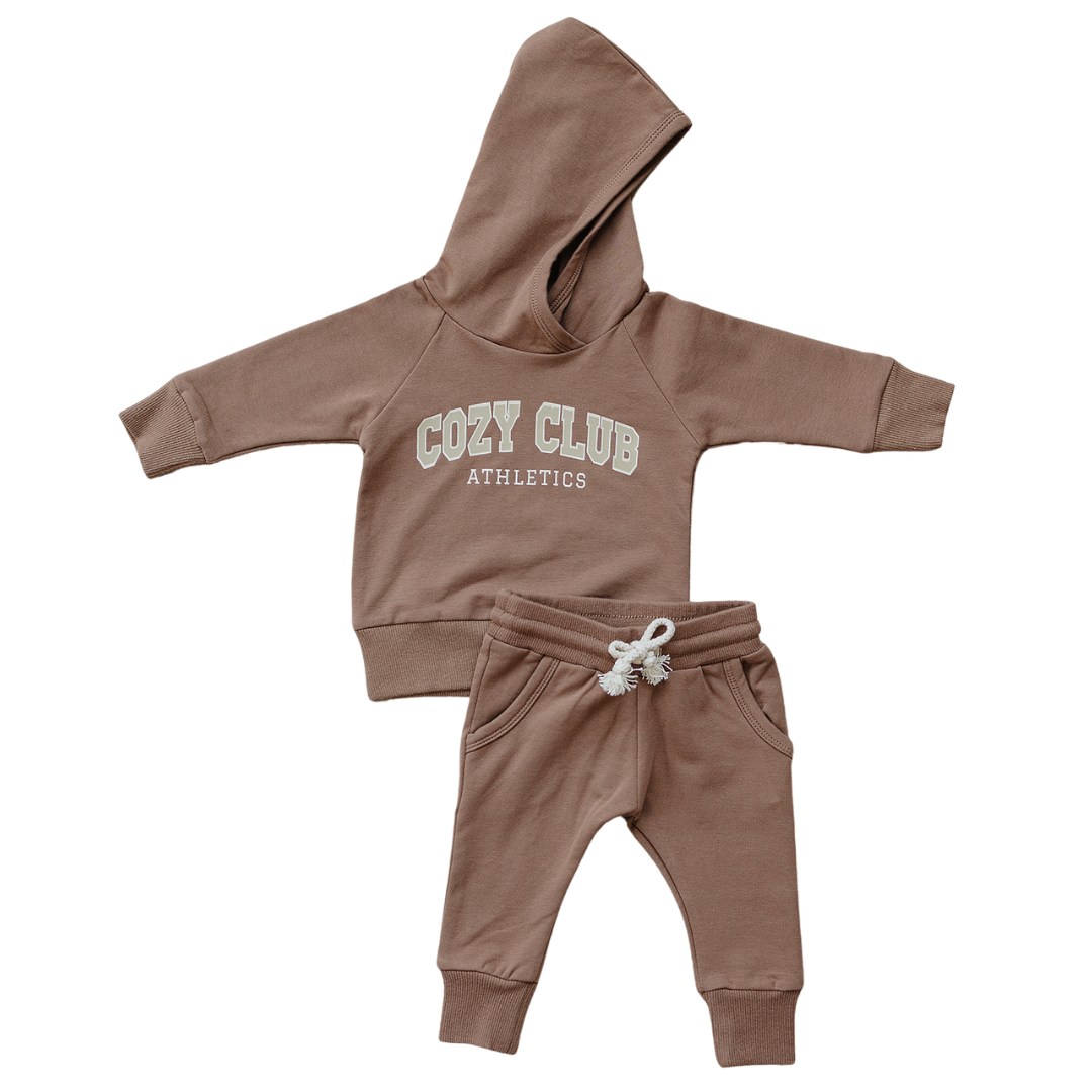 Cozy Club Hooded French Terry Set Mebie Baby