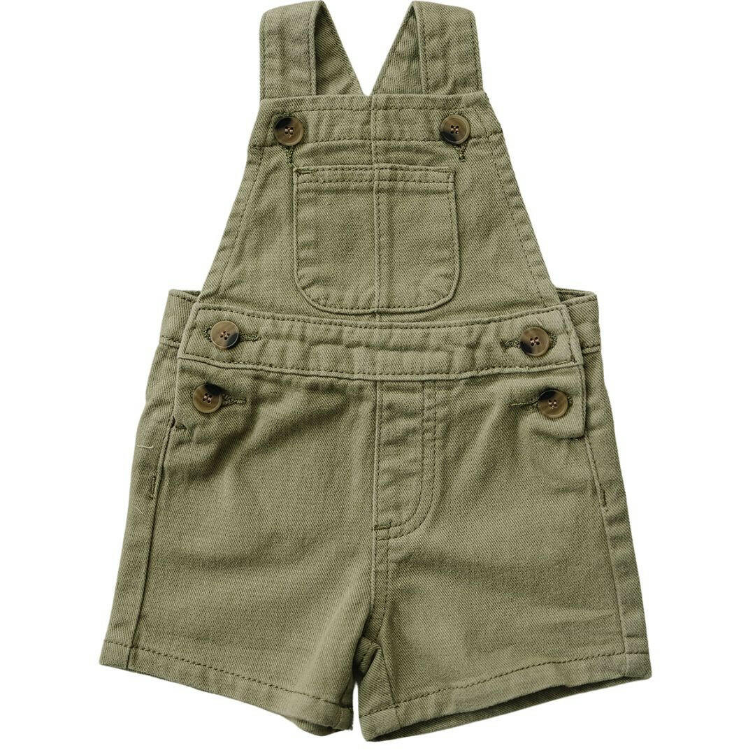 Army Green Twill Overall Mebie Baby
