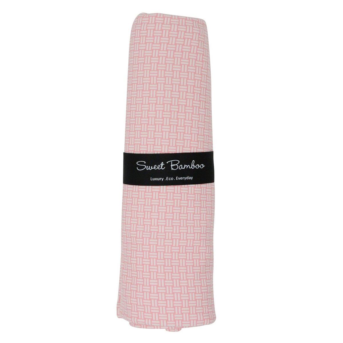 Swaddle - Pink Basketweave