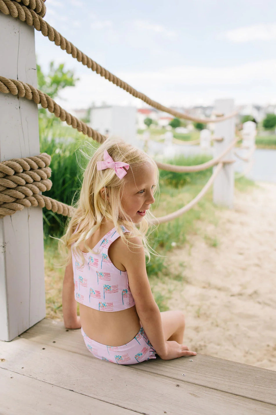 Ellie Swim - Pink Flags