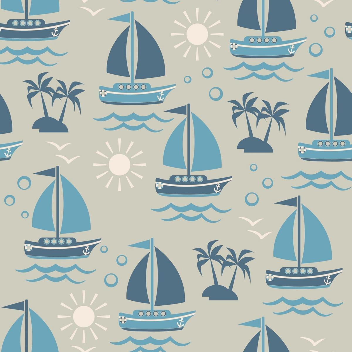 Summer PJ - Sailboats