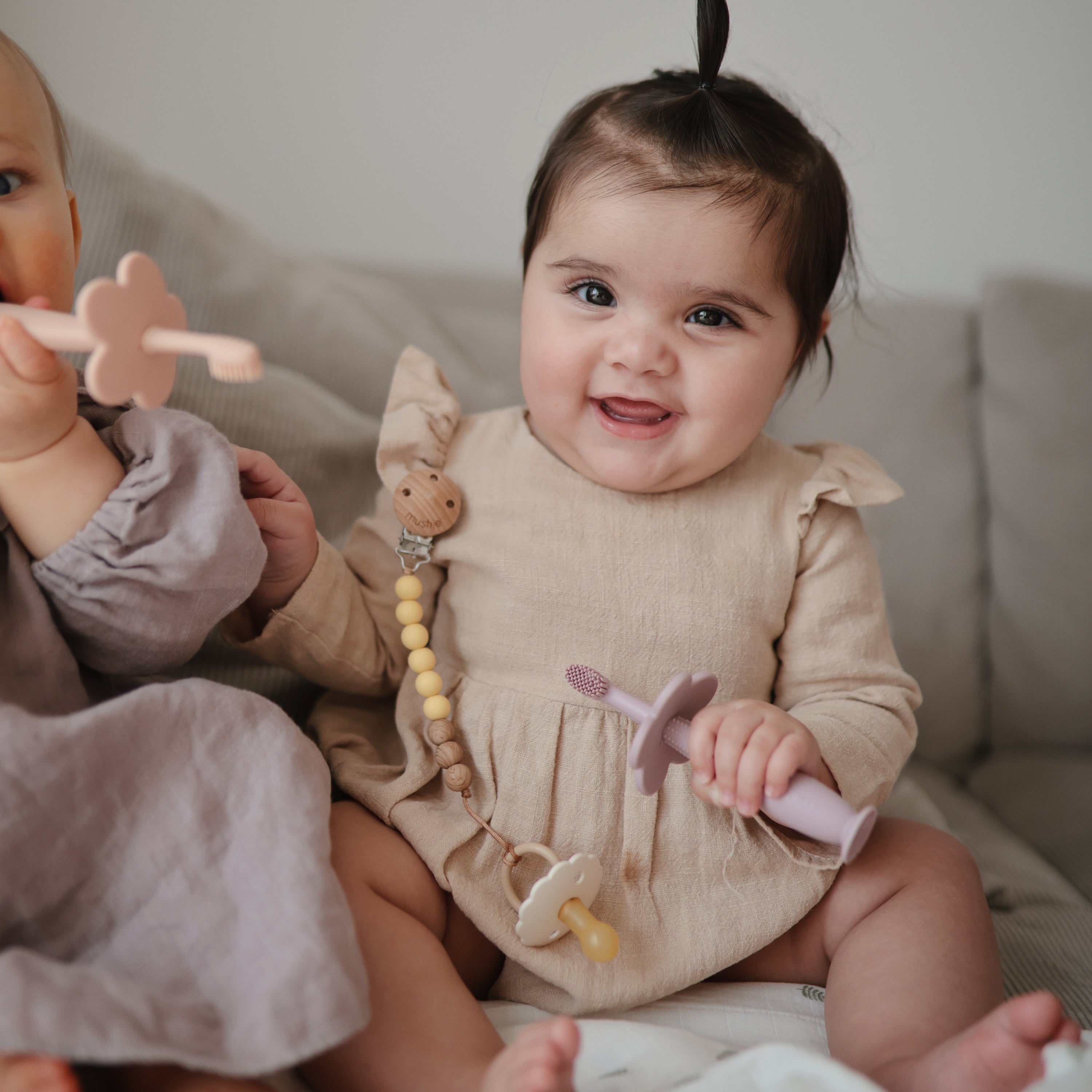 Silicone Pacifier Clip | Eva Pacifier Clip Mushie