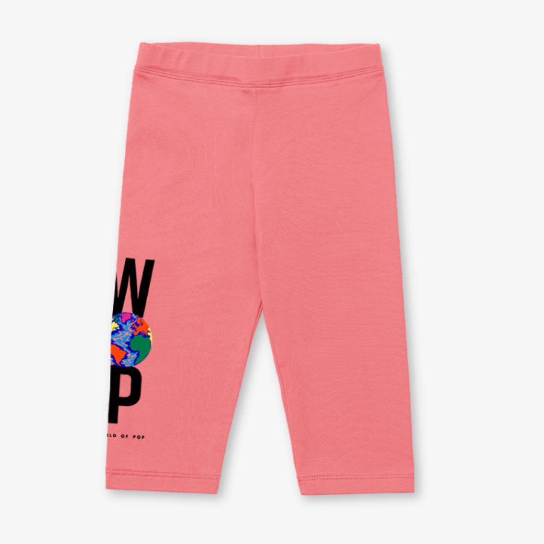 Organic cotton children's cycling shorts - Peach
