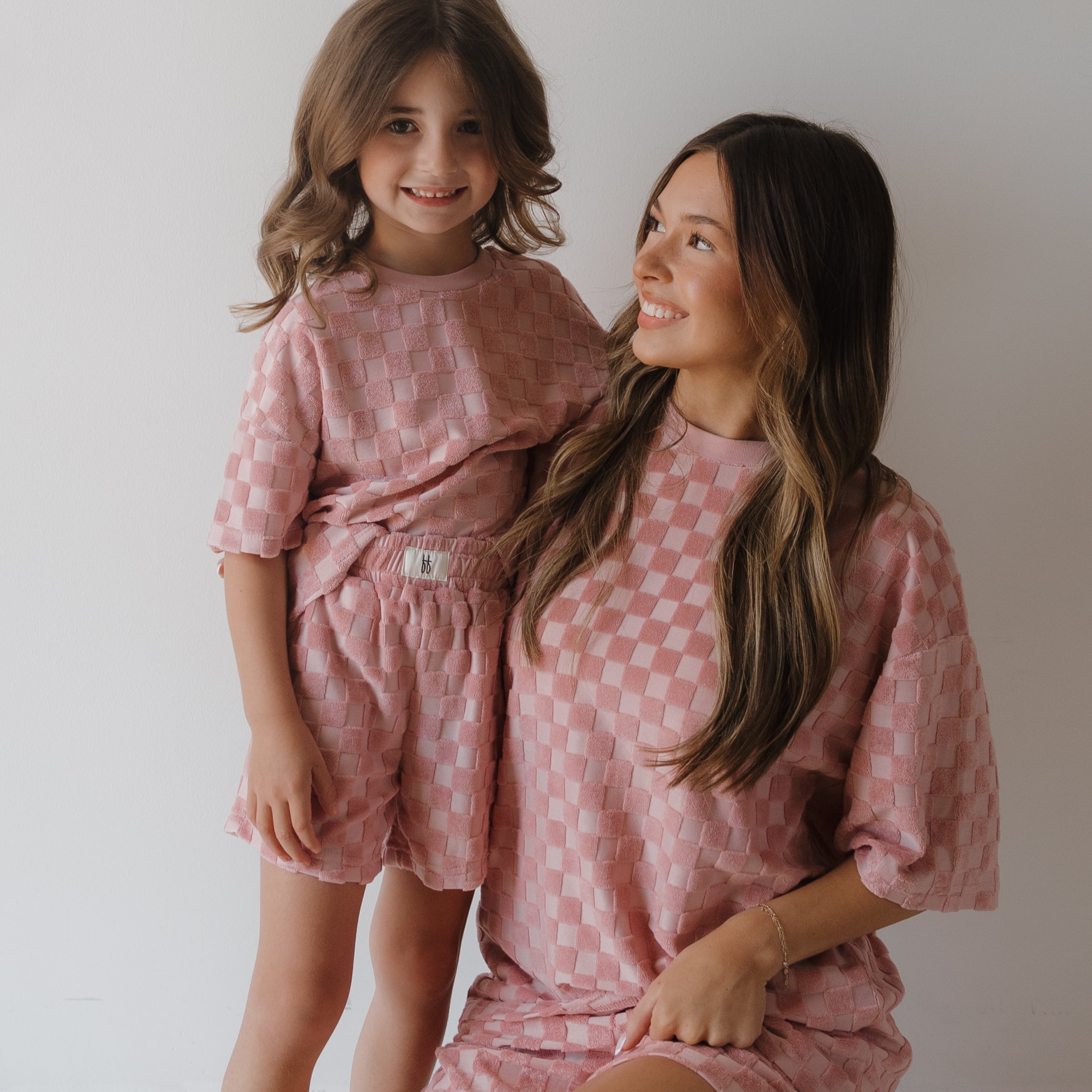 Child Terry Short Set | Sea Pink