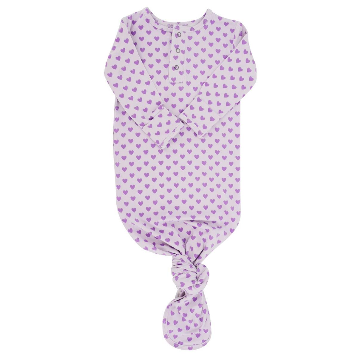 Knotted Gown - Purple Hearts