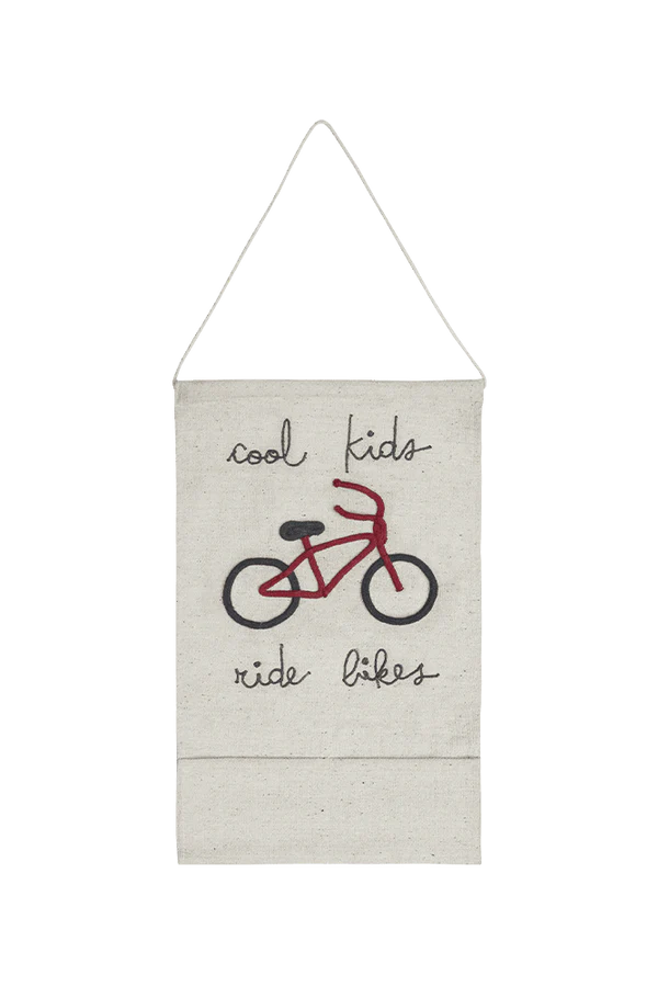 WALL POCKET HANGING COOL KIDS RIDE BIKES Little Wonder & Co
