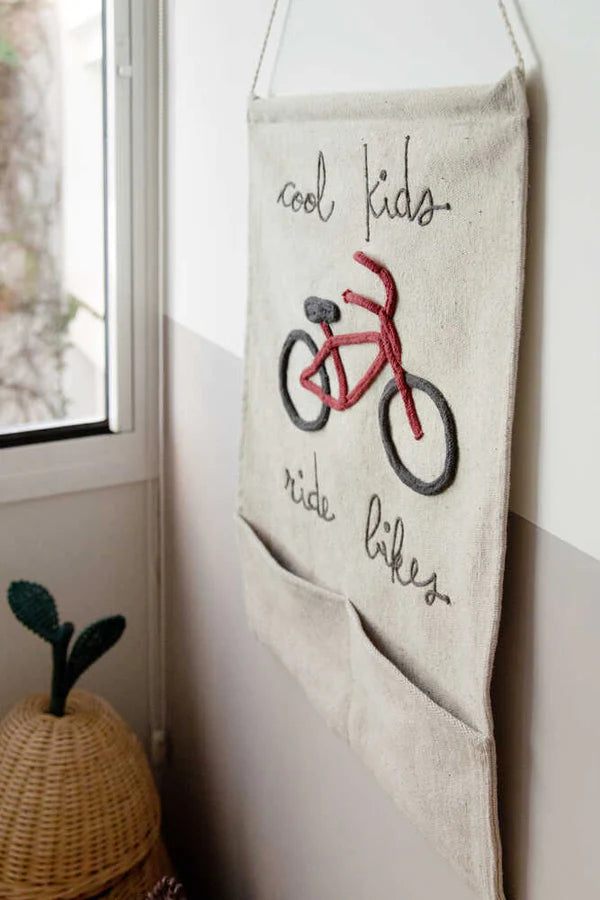 WALL POCKET HANGING COOL KIDS RIDE BIKES Little Wonder & Co