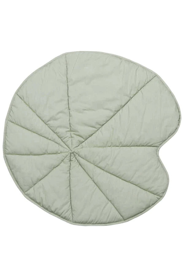 WASHABLE PLAY MAT WATER LILY OLIVE Little Wonder & Co