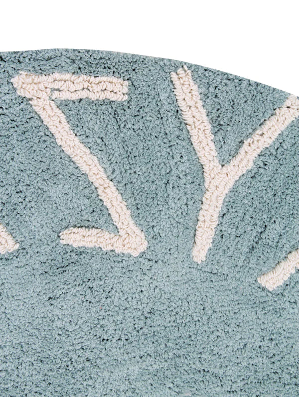 WASHABLE RUG ABC NATURAL VINTAGE BLUE Little Wonder & Co