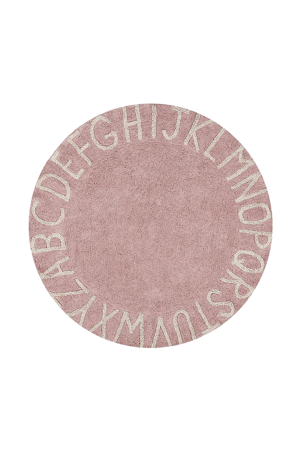 WASHABLE RUG ABC NATURAL VINTAGE NUDE Little Wonder & Co