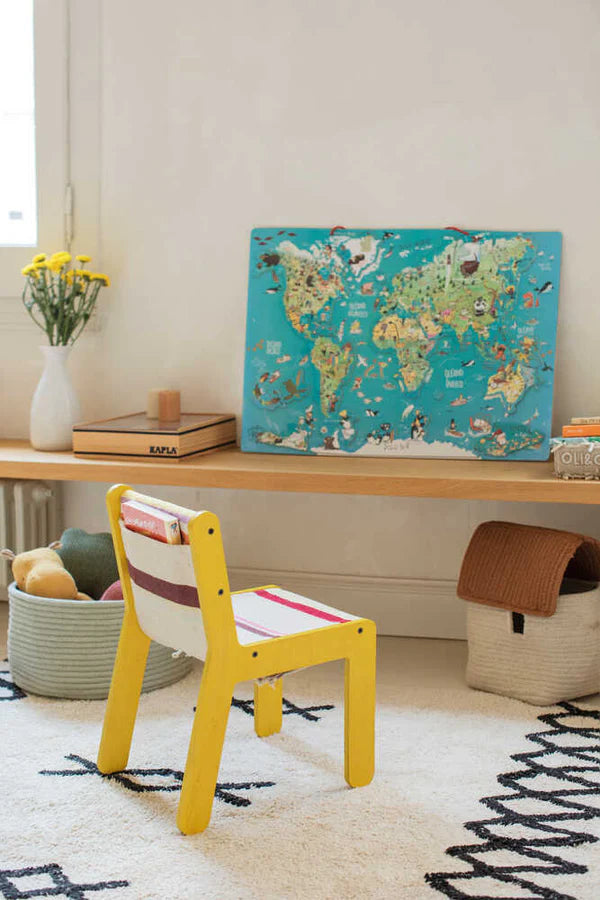 WASHABLE RUG ATLAS NATURAL-BLACK Little Wonder & Co