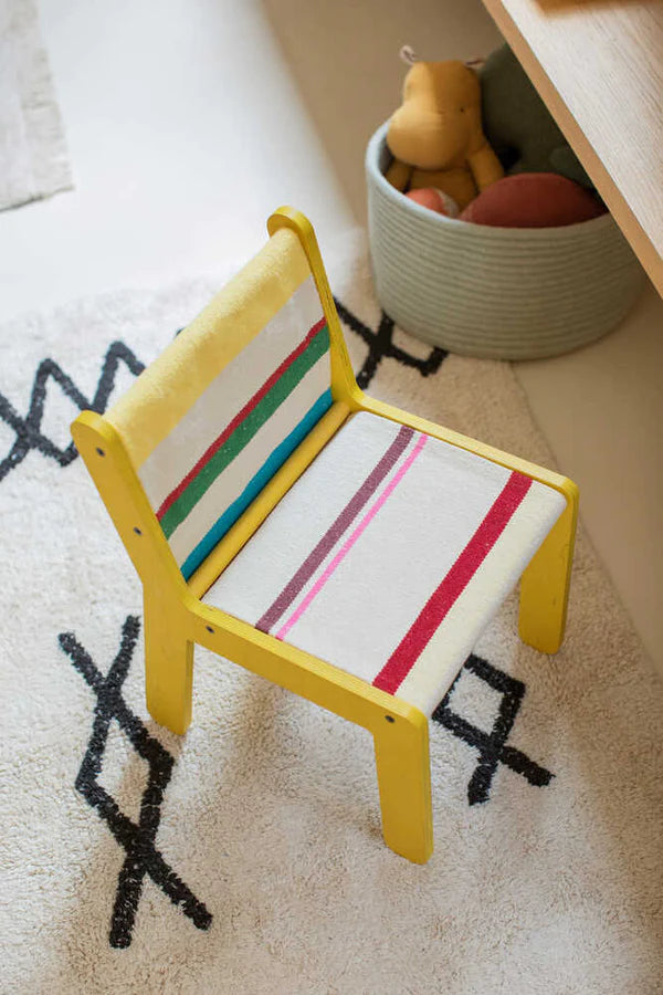 WASHABLE RUG ATLAS NATURAL-BLACK Little Wonder & Co