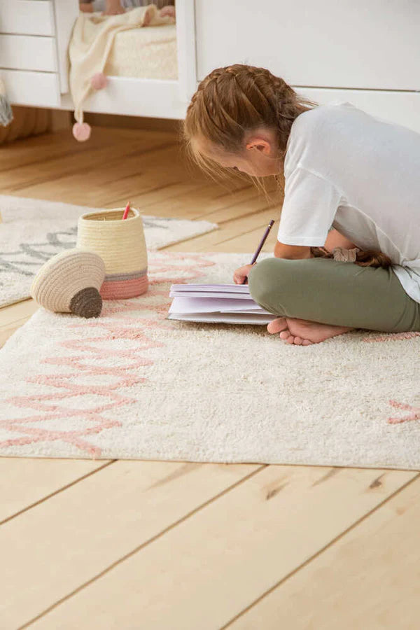 WASHABLE RUG ATLAS NATURAL VINTAGE NUDE Little Wonder & Co