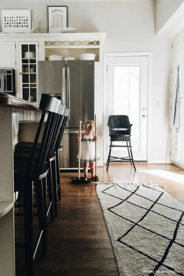 WASHABLE RUG BEREBER BEIGE Little Wonder & Co