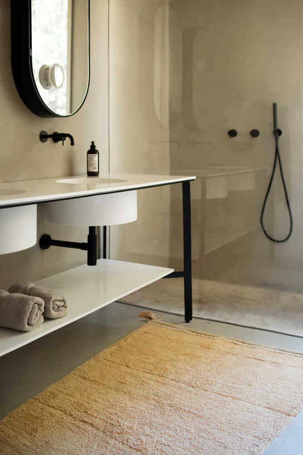 WASHABLE RUG BLOOM GOLDEN Little Wonder & Co