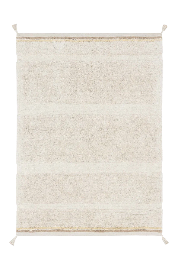 WASHABLE RUG BLOOM NATURAL Little Wonder & Co