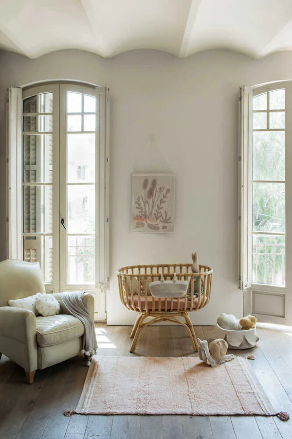 WASHABLE RUG BLOOM ROSE Little Wonder & Co