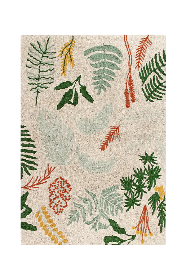 WASHABLE RUG BOTANIC PLANTS Little Wonder & Co