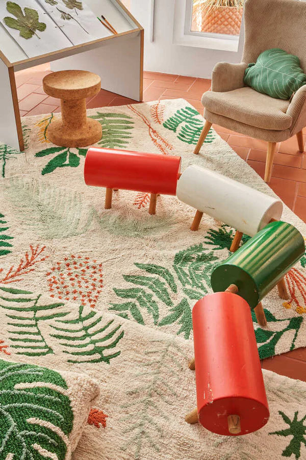 WASHABLE RUG BOTANIC PLANTS Little Wonder & Co