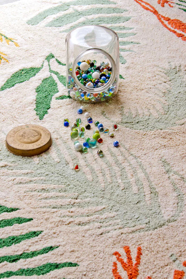 WASHABLE RUG BOTANIC PLANTS Little Wonder & Co