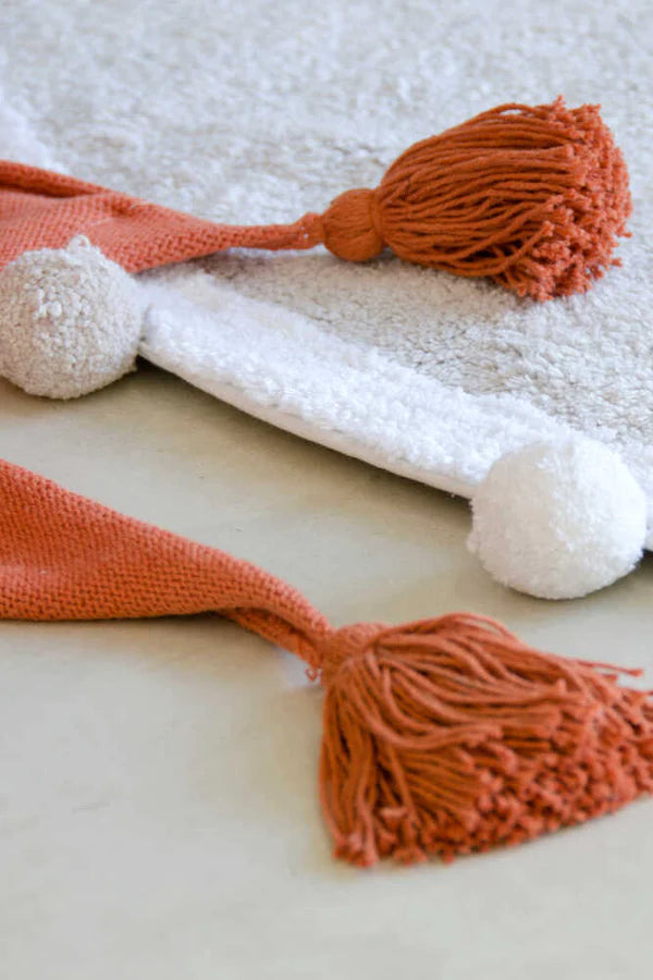 WASHABLE RUG BUBBLY LIGHT GREY - WHITE Little Wonder & Co