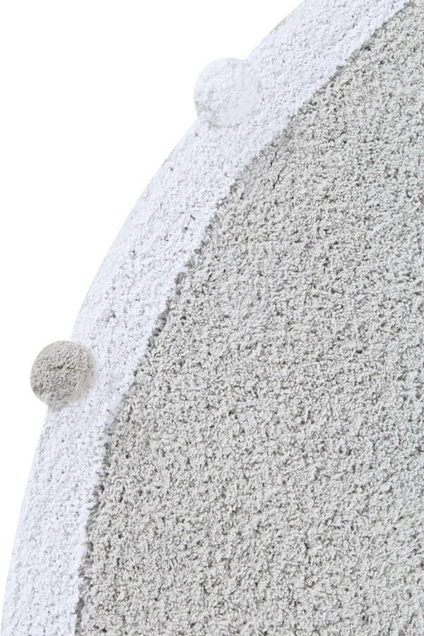 WASHABLE RUG BUBBLY LIGHT GREY - WHITE Little Wonder & Co