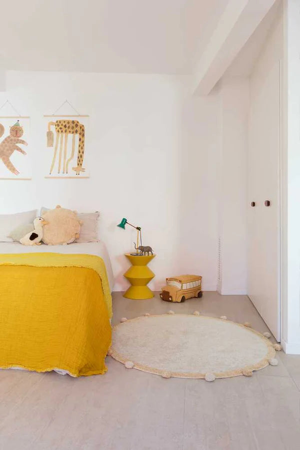 WASHABLE RUG BUBBLY NATURAL - HONEY Little Wonder & Co