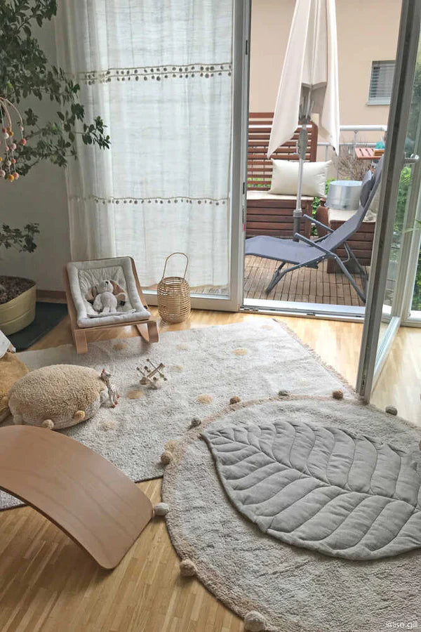 WASHABLE RUG BUBBLY NATURAL - HONEY Little Wonder & Co