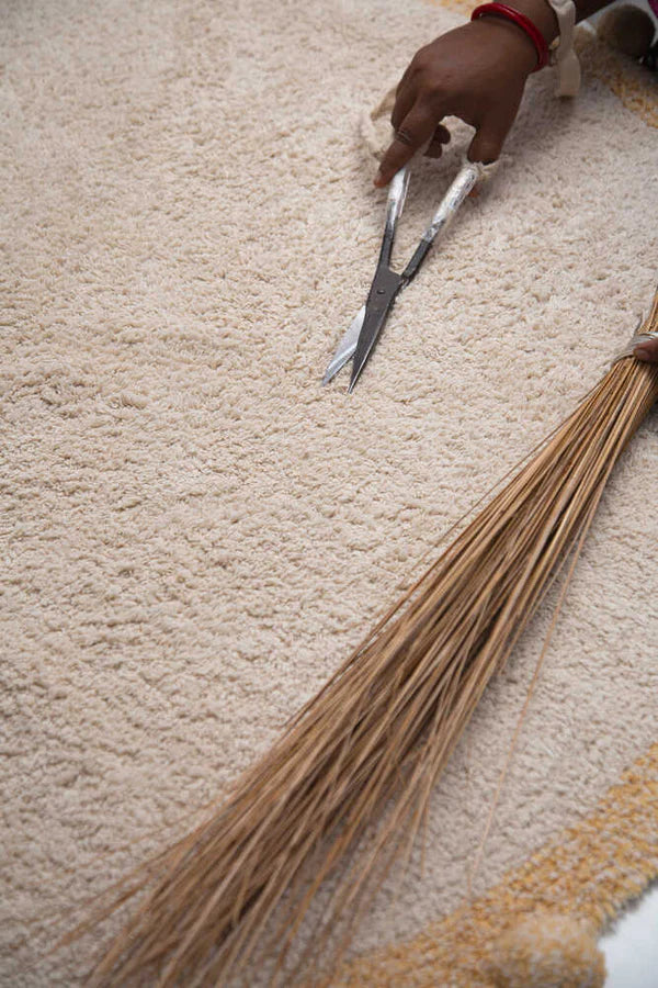 WASHABLE RUG BUBBLY NATURAL - HONEY Little Wonder & Co