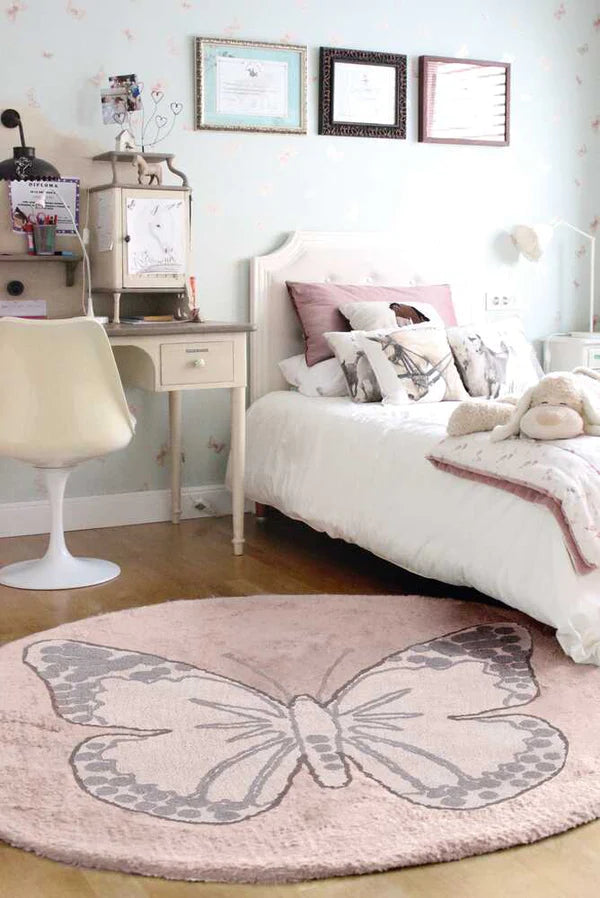 WASHABLE RUG BUTTERFLY Little Wonder & Co