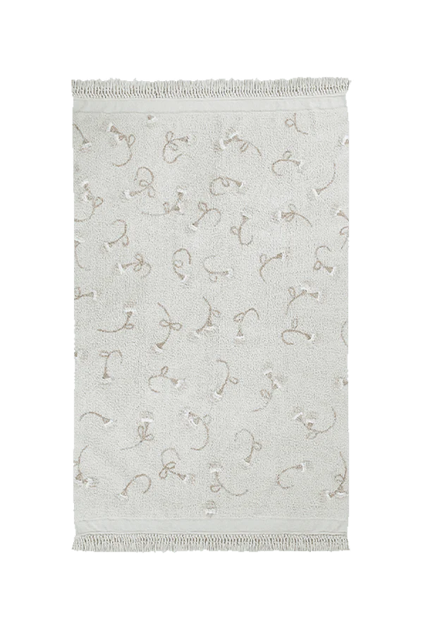 WASHABLE RUG ENGLISH GARDEN IVORY Little Wonder & Co