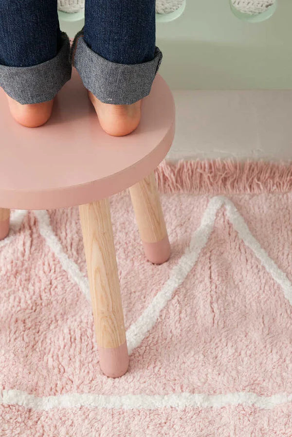 WASHABLE RUG HIPPY PINK Little Wonder & Co