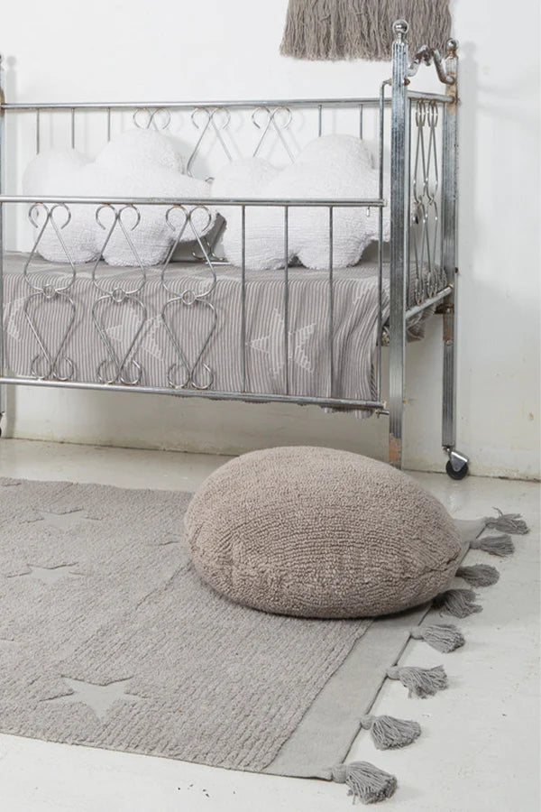 WASHABLE RUG HIPPY STARS GREY Little Wonder & Co