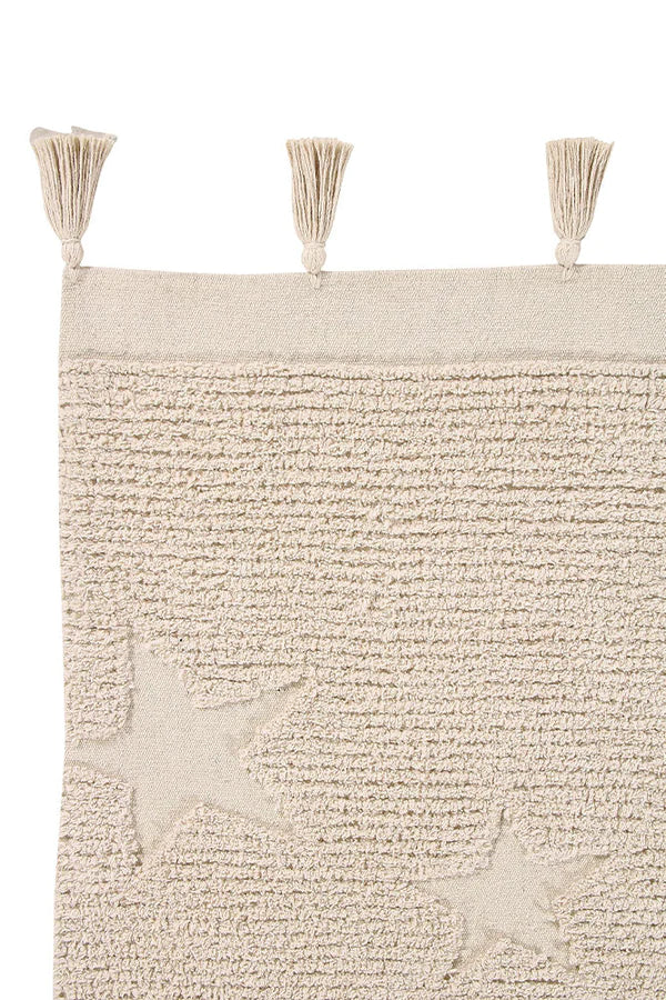 WASHABLE RUG HIPPY STARS NATURAL Little Wonder & Co