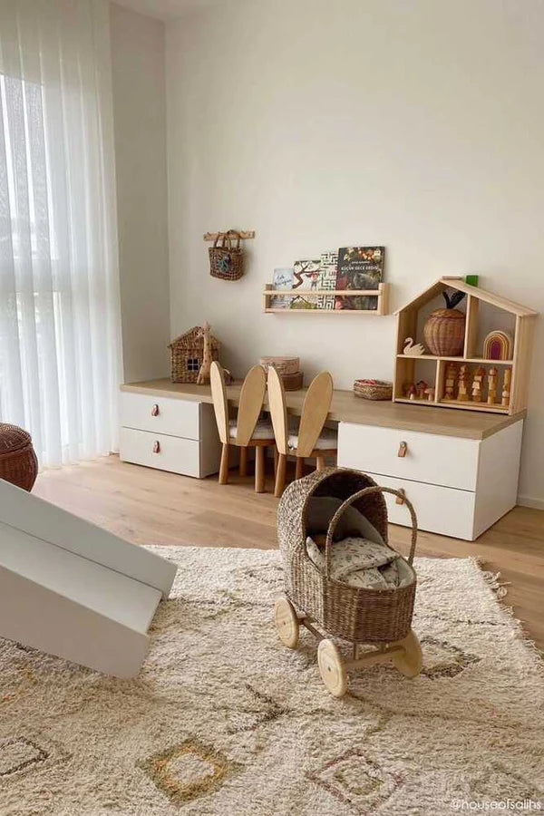 WASHABLE RUG KAAROL EARTH Little Wonder & Co