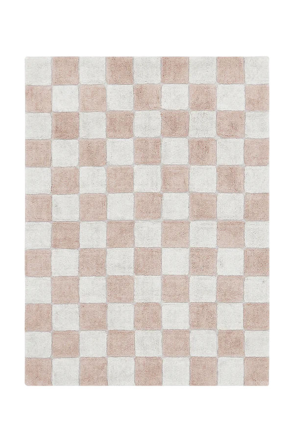 WASHABLE RUG KITCHEN TILES ROSE Little Wonder & Co