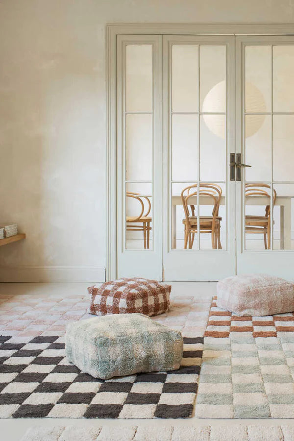 WASHABLE RUG KITCHEN TILES ROSE Little Wonder & Co