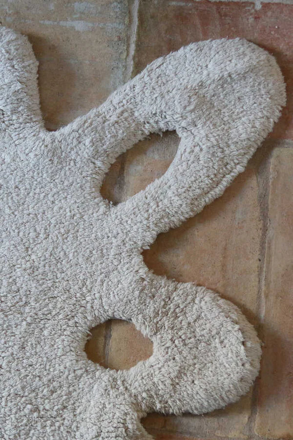 WASHABLE RUG LACE BEIGE Little Wonder & Co