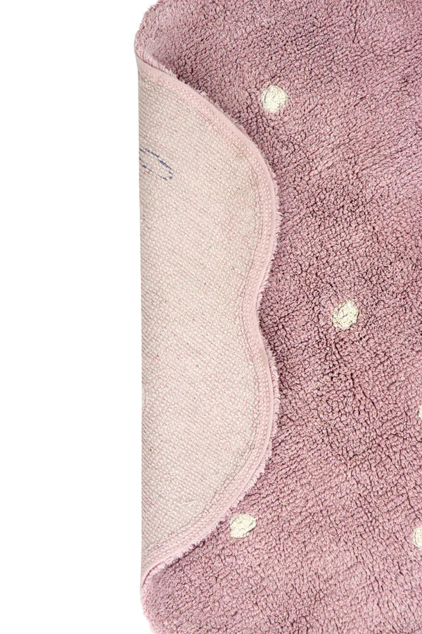 WASHABLE RUG MINI LITTLE BISCUIT PINK Little Wonder & Co