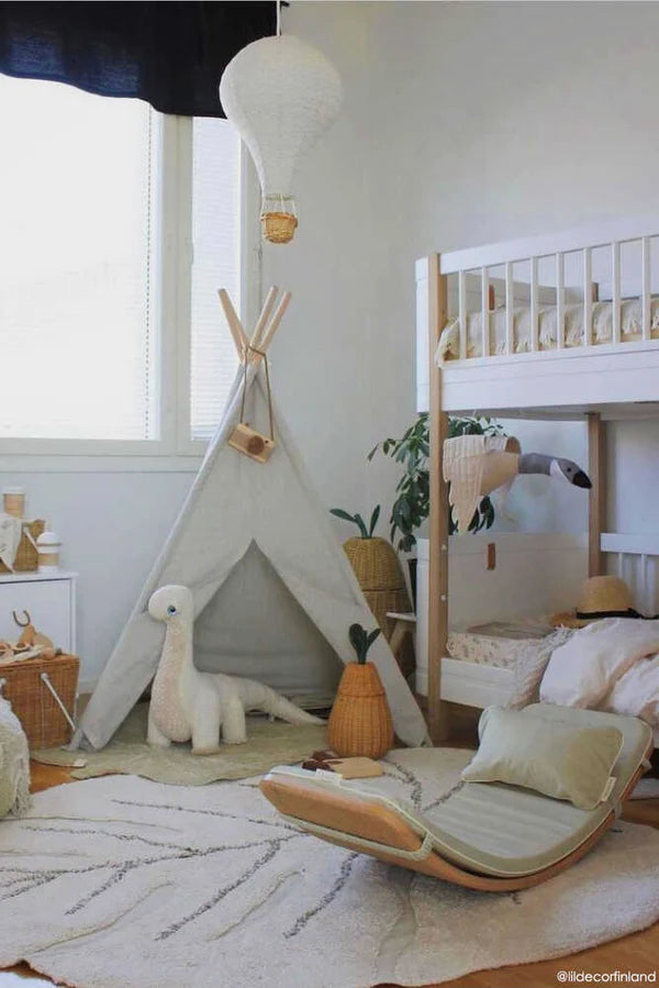 WASHABLE RUG MONSTERA NATURAL Little Wonder & Co