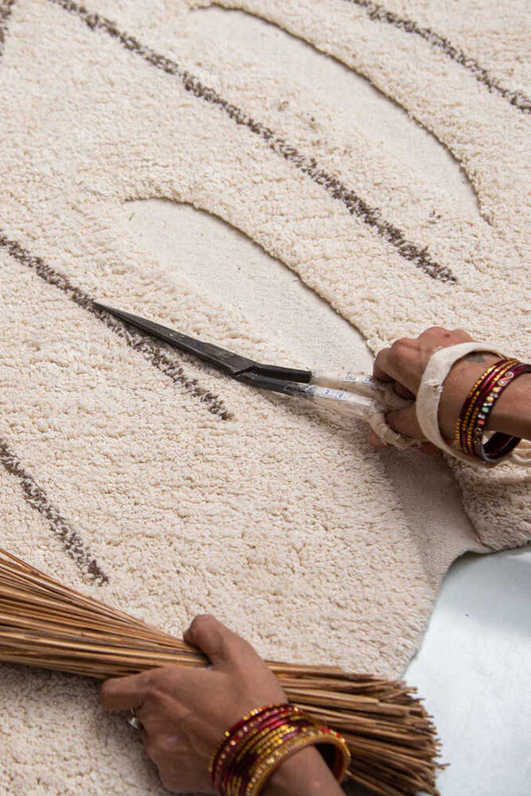 WASHABLE RUG MONSTERA NATURAL Little Wonder & Co