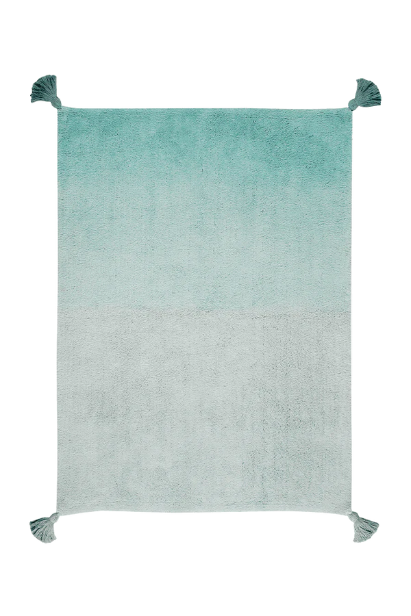 WASHABLE RUG OMBRÉ EMERALD Little Wonder & Co